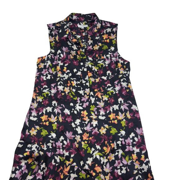 Equipment Eclipse Tira Floral Feminine  Printed 100% Silk  Dress Women's Size M - Picture 3 of 9